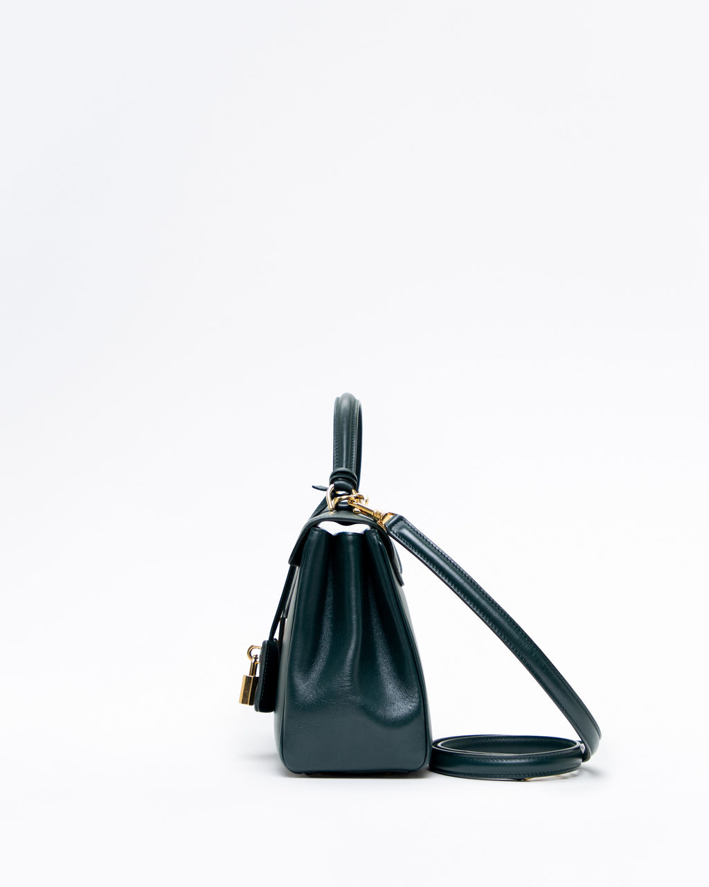 Celine Small 16 Calfskin Bag Black - Side view