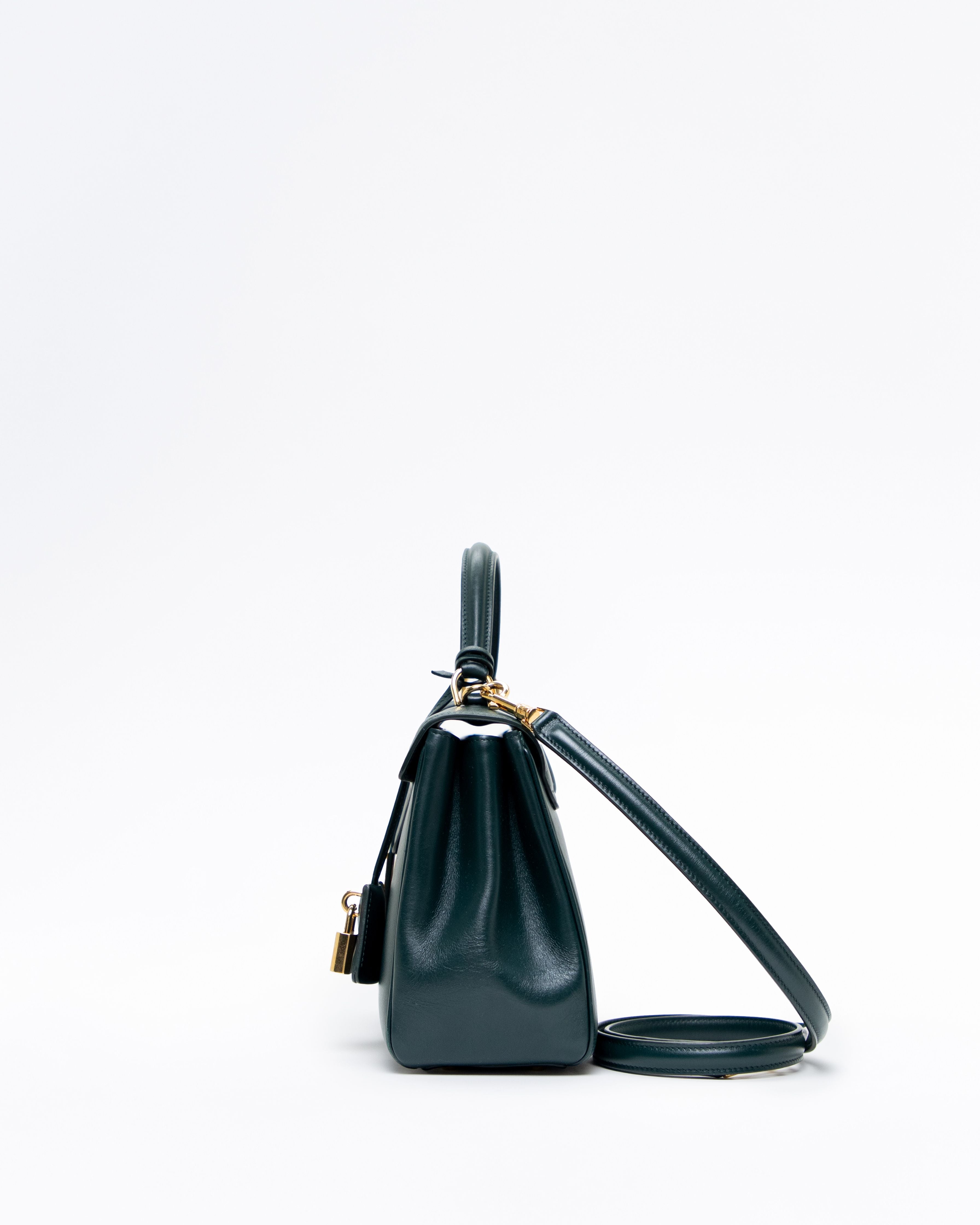 Celine Small 16 Calfskin Bag Black - Side view