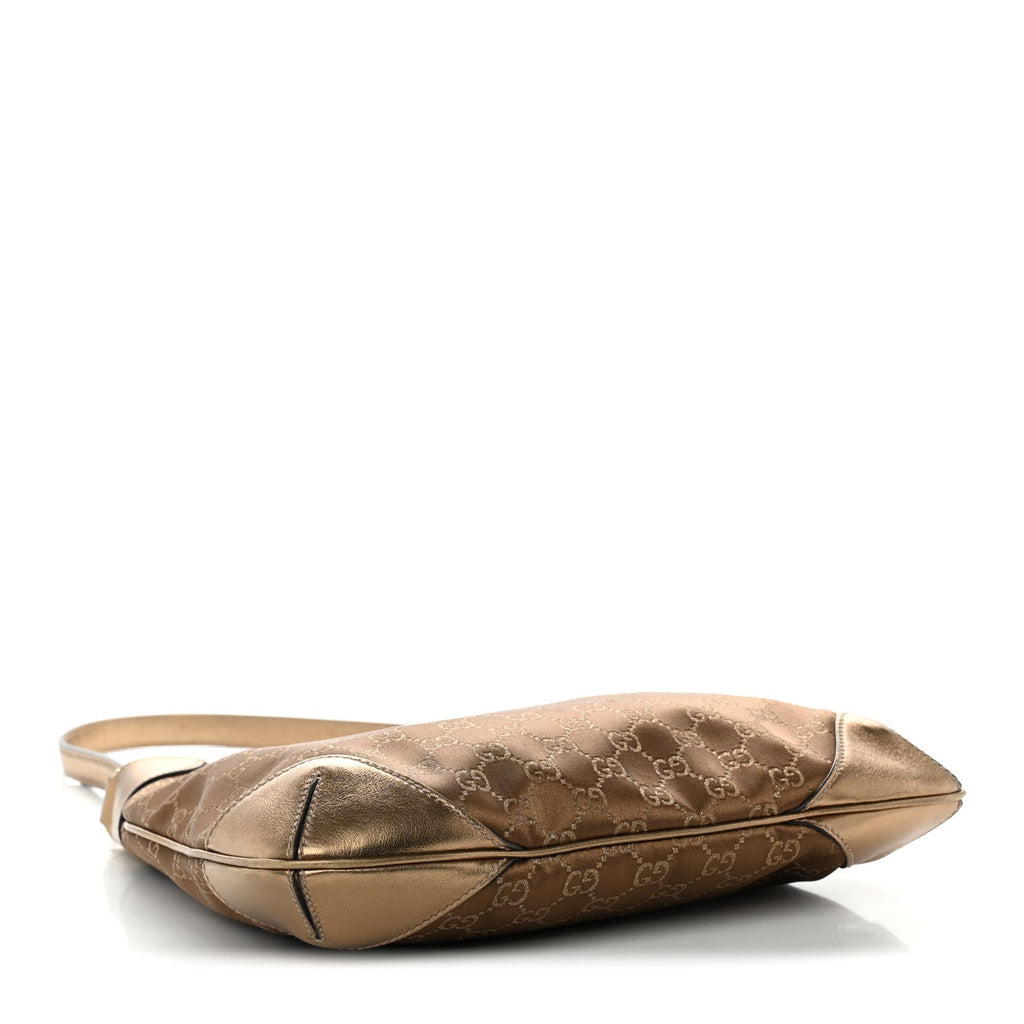 Gucci Monogram Signature Hobo Bronze