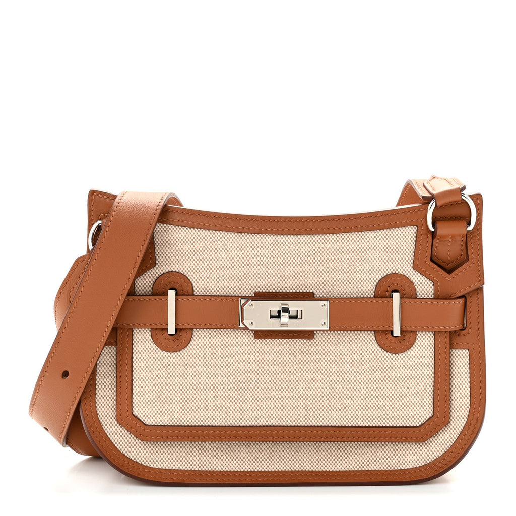 Hermès Toile Swift Mini Jypsiere Ecru Beige Gold