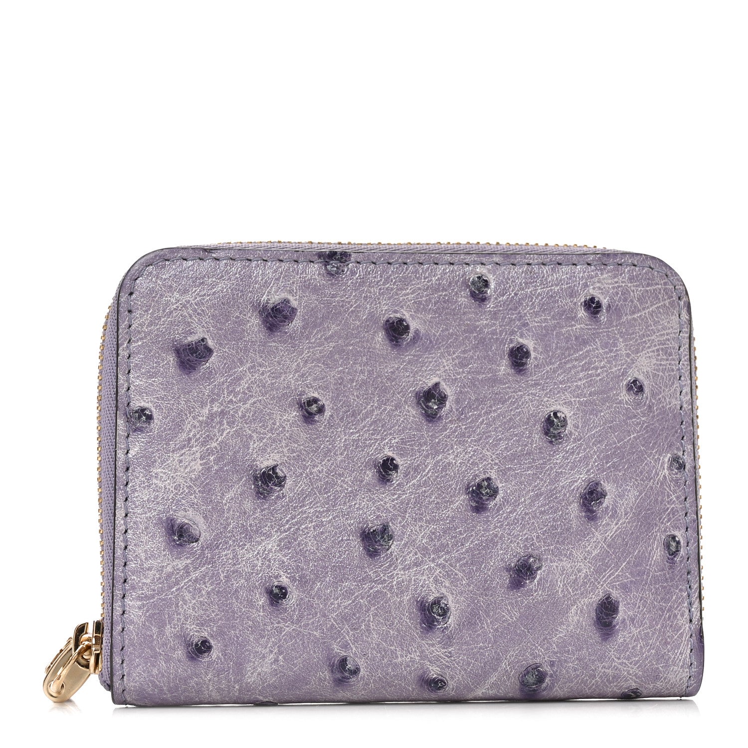 Louis Vuitton Ostrich Zippy Coin Purse Purple