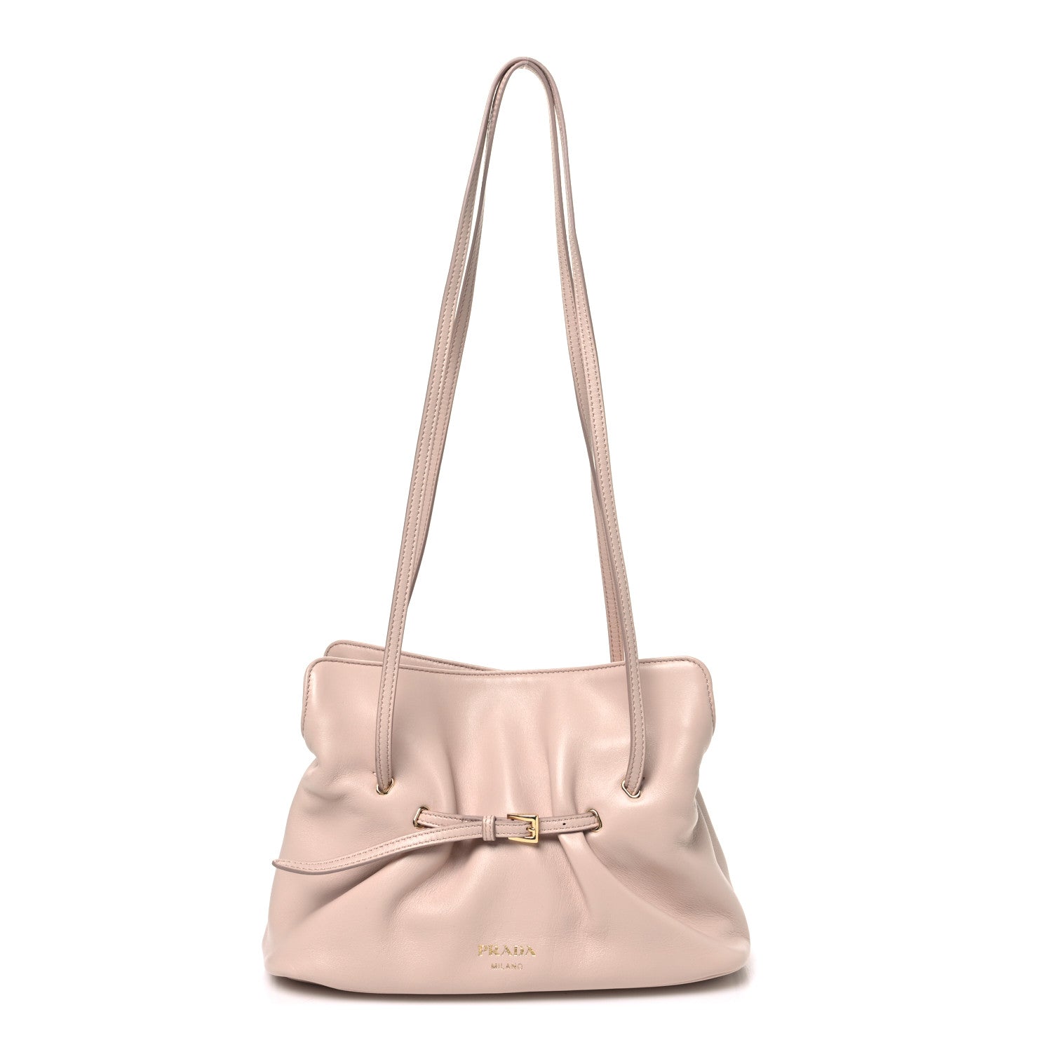 Prada Nappa Small Dada Shoulder Bag Cipria