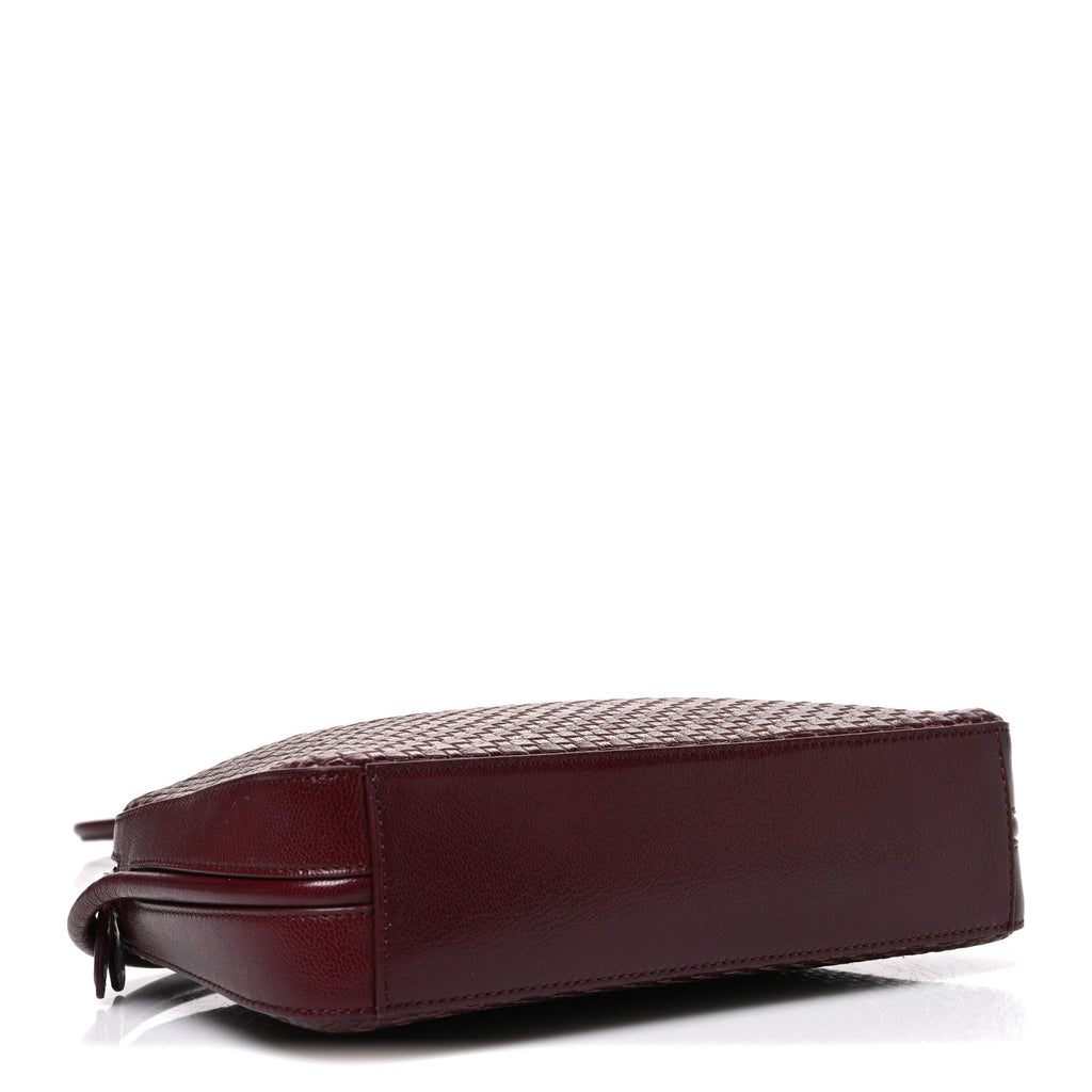 The Row Calfskin Woven Single Mignon Shoulder Bag Terracotta