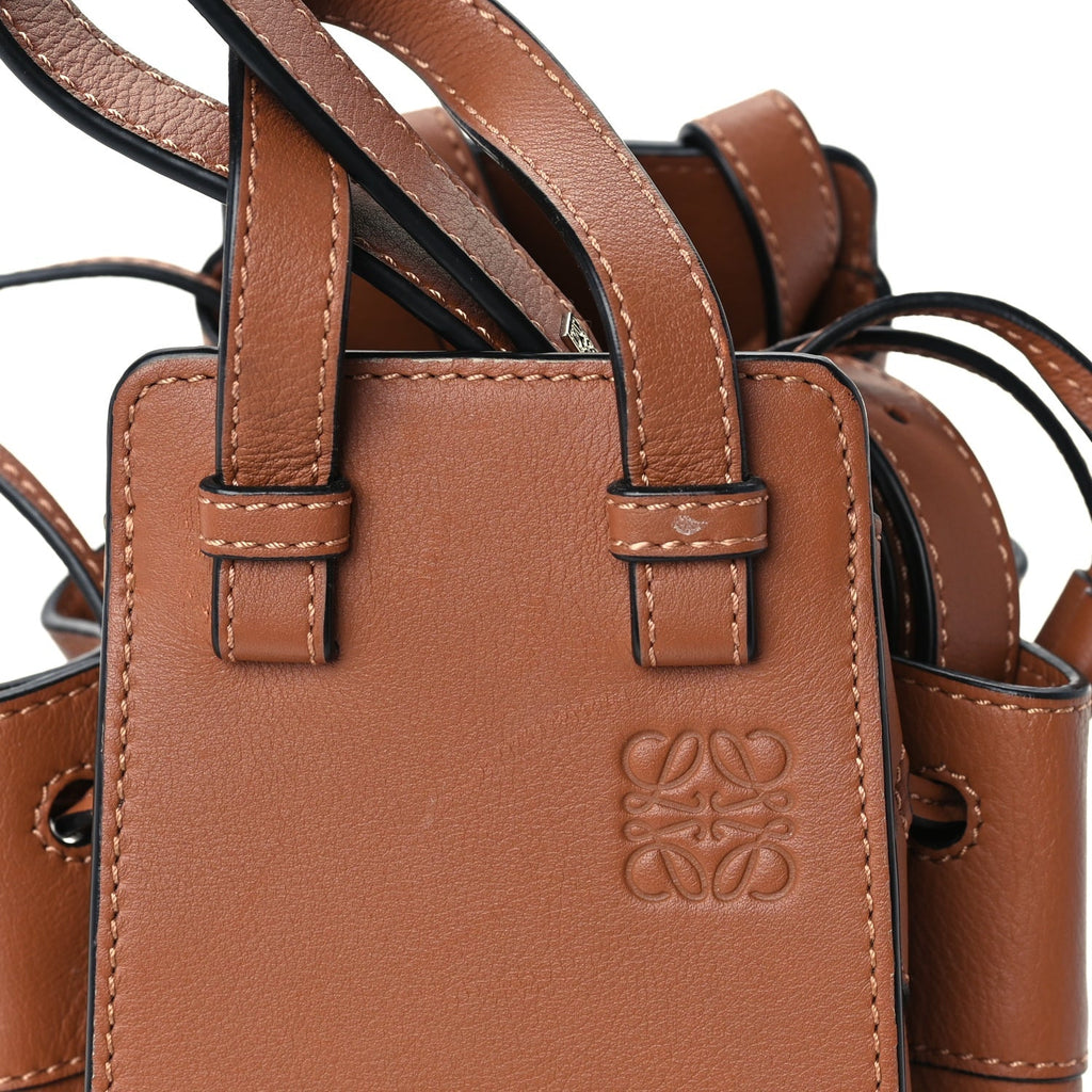 Loewe Calfskin Mini Hammock Shoulder Bag Tan