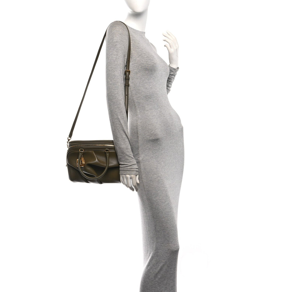 Lambskin Small The Wave Bag Olive