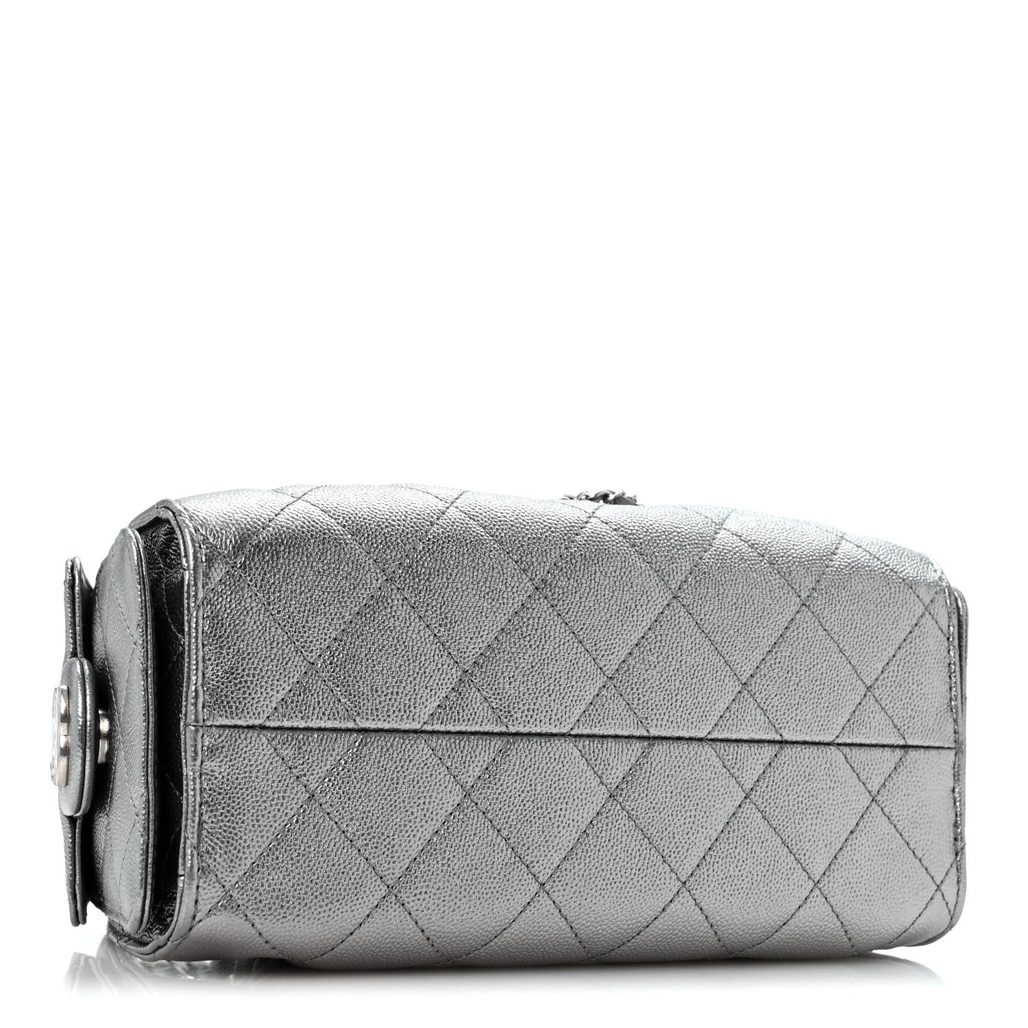 Chanel Metallic Caviar Quilted Mini Chanel 25 Handbag Anthracite