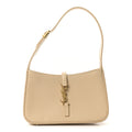 Saint Laurent Smooth Calfskin Le 5 A 7 Hobo Dark Beige