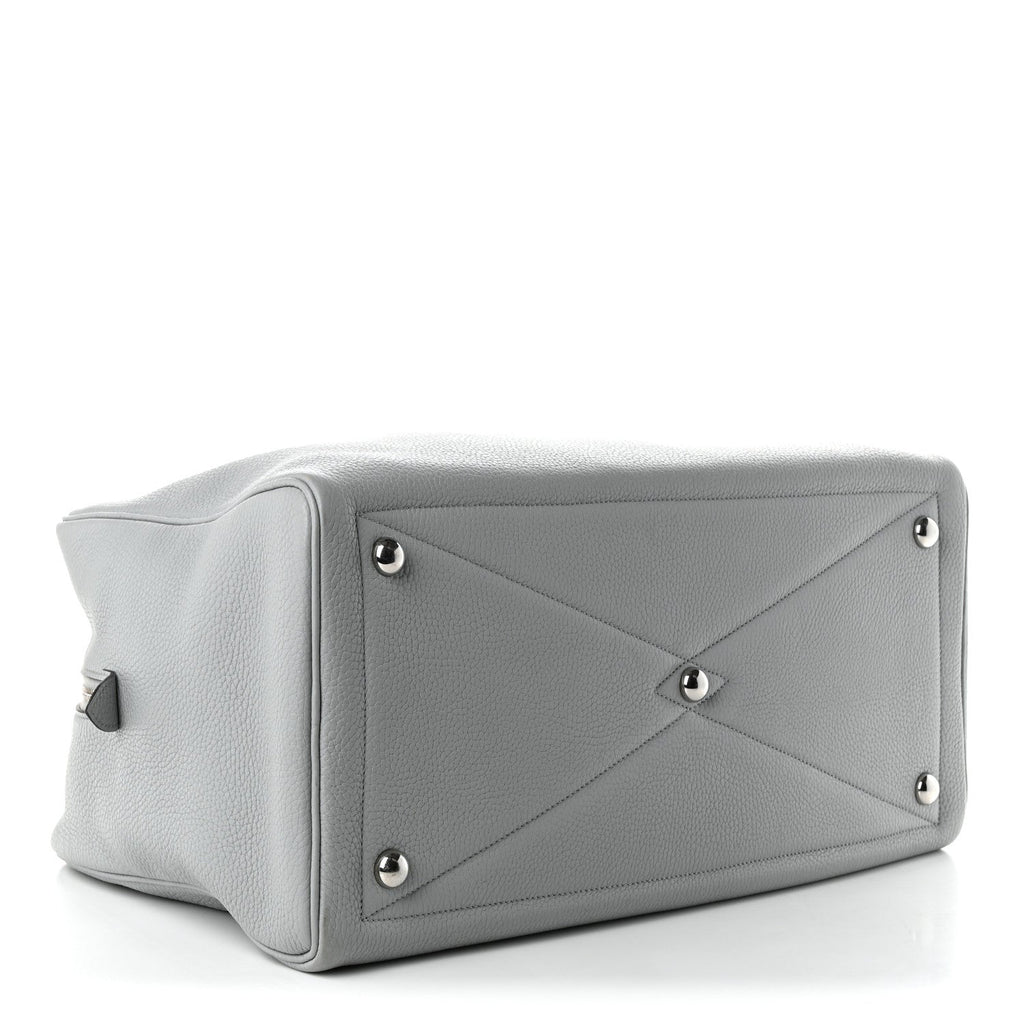Hermès Taurillon Clemence Victoria II 43 Travel Bleu Glacier