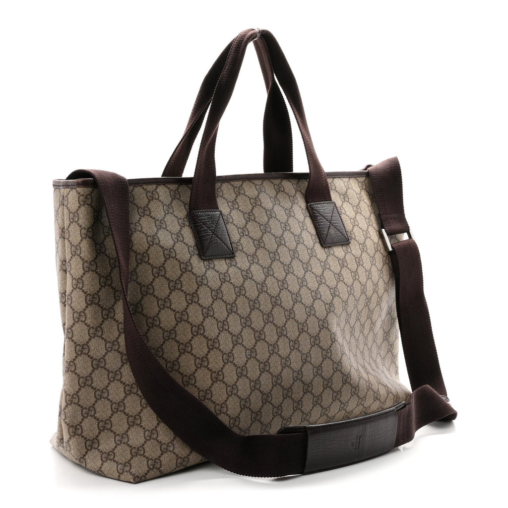 Gucci GG Plus Monogram Travel Bag Dark Brown