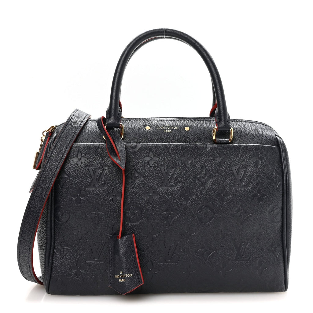 Louis Vuitton Empreinte Speedy Bandouliere 25 NM Marine Rouge