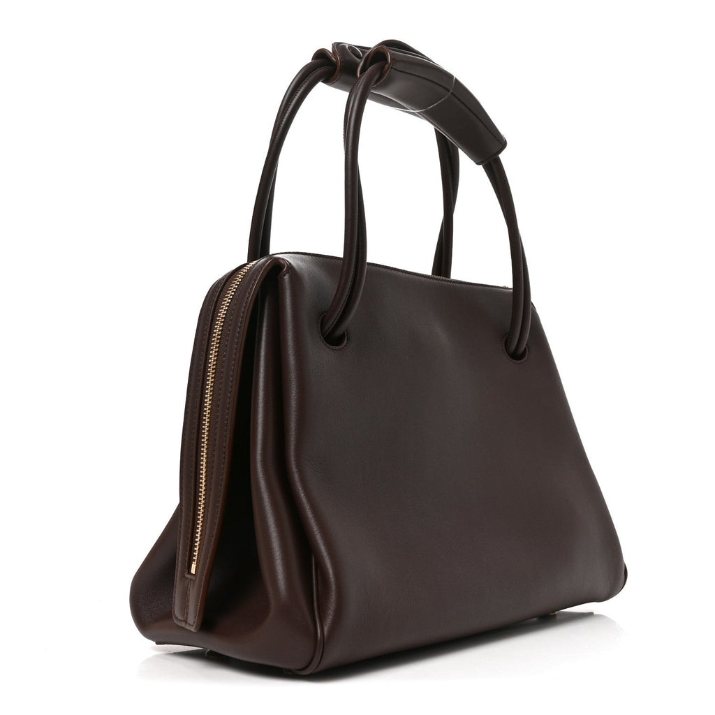 Loewe Supple Calfskin Medium Madrid Bag Dark Chestnut