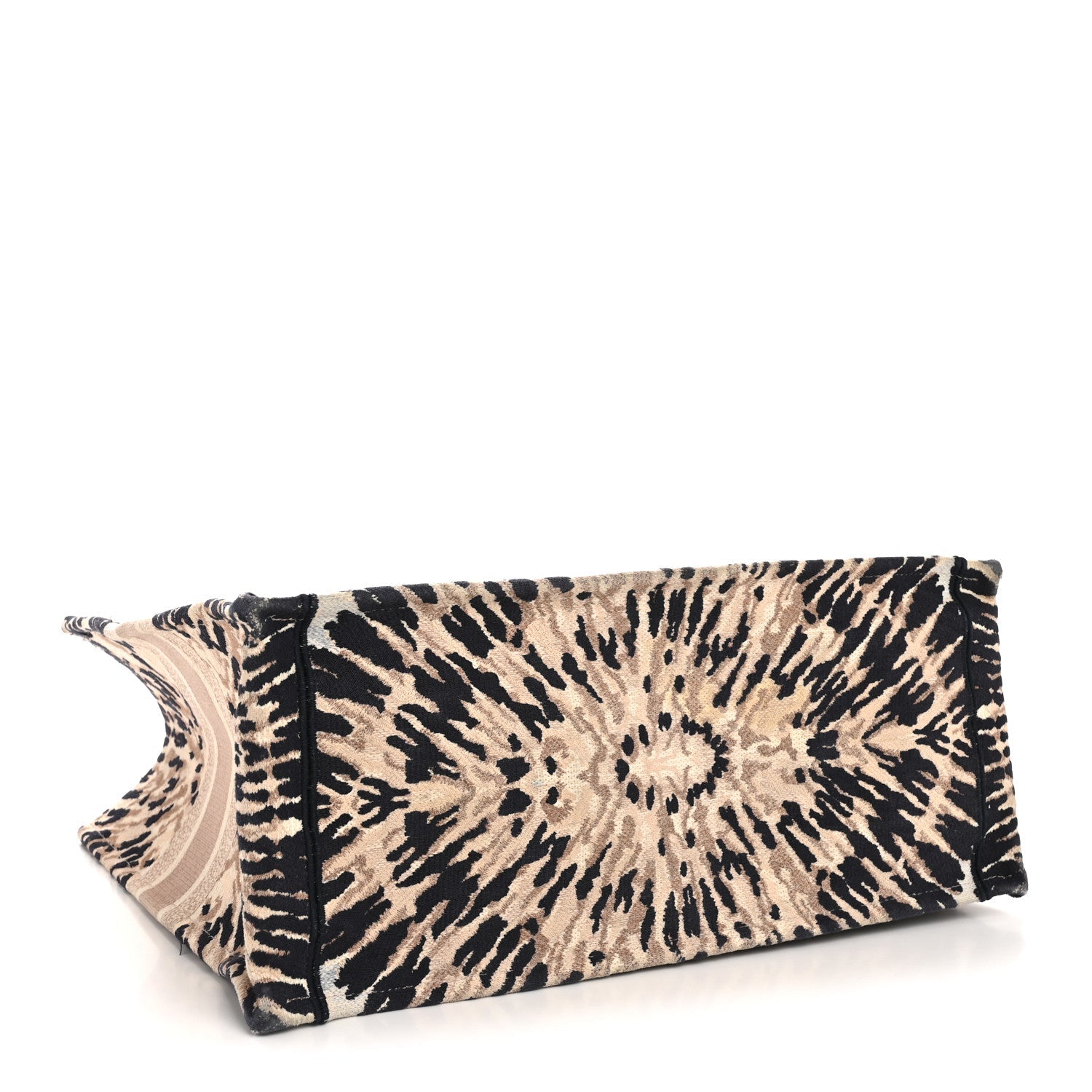Dior Canvas Embroidered Tie Dye Large Book Tote Multicolor