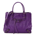 Balenciaga Calfskin Papier Mini A4 Purple