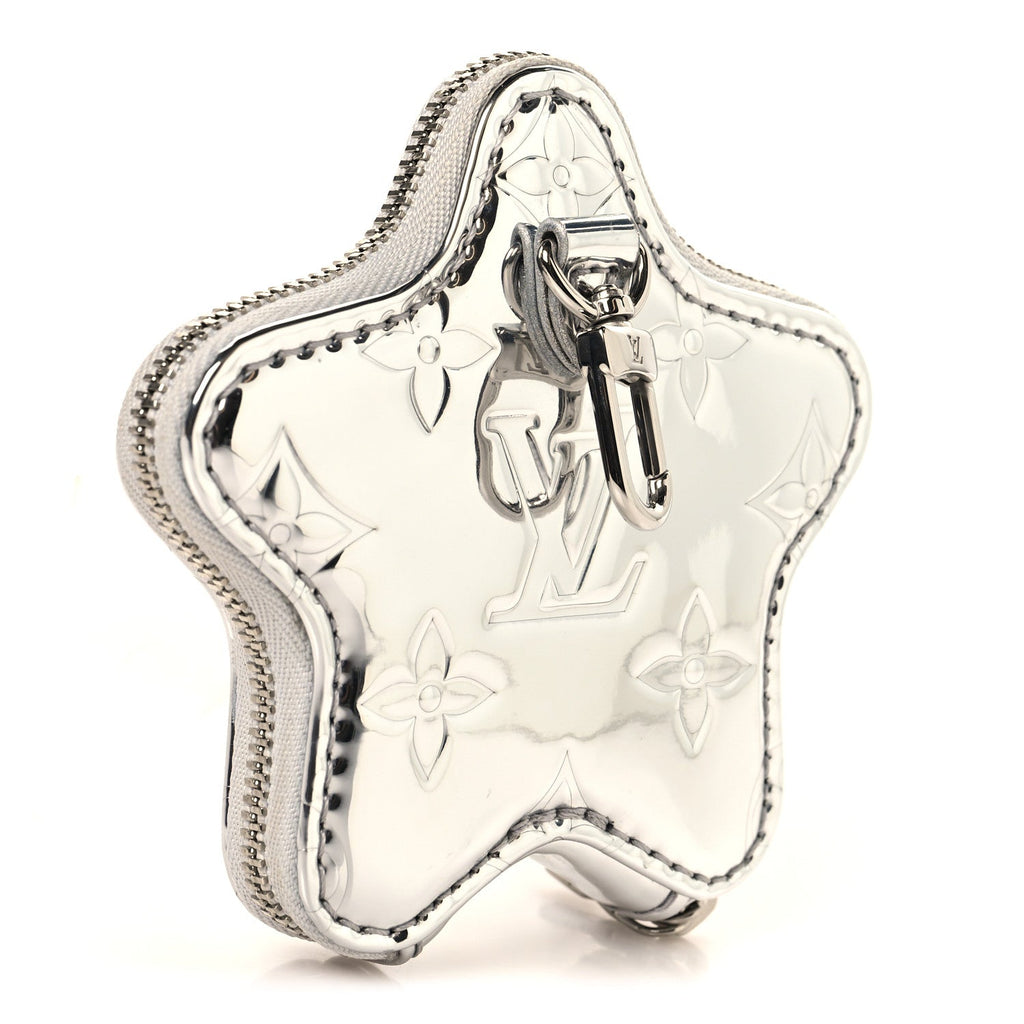 Louis Vuitton Monogram Spark Coin Purse Silver
