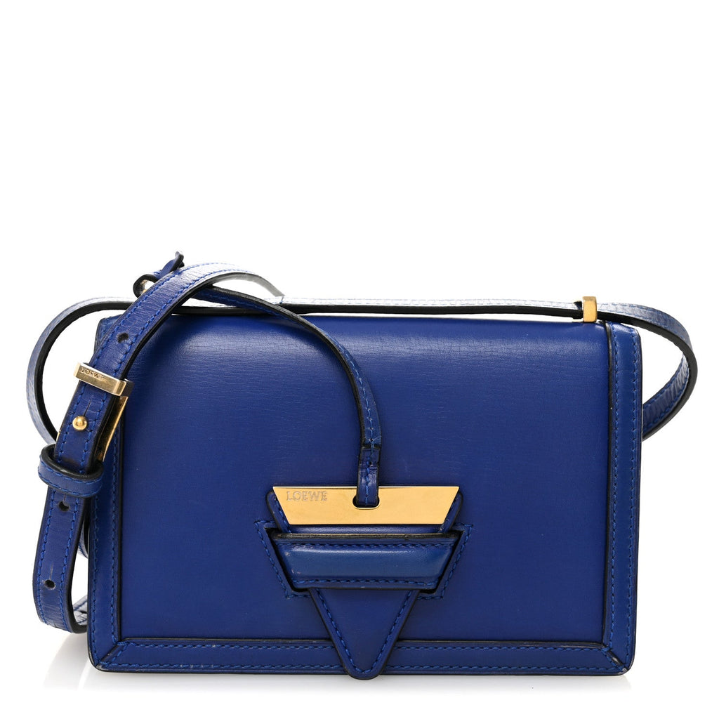 Loewe Calfskin Small Barcelona Shoulder Bag Royal Blue