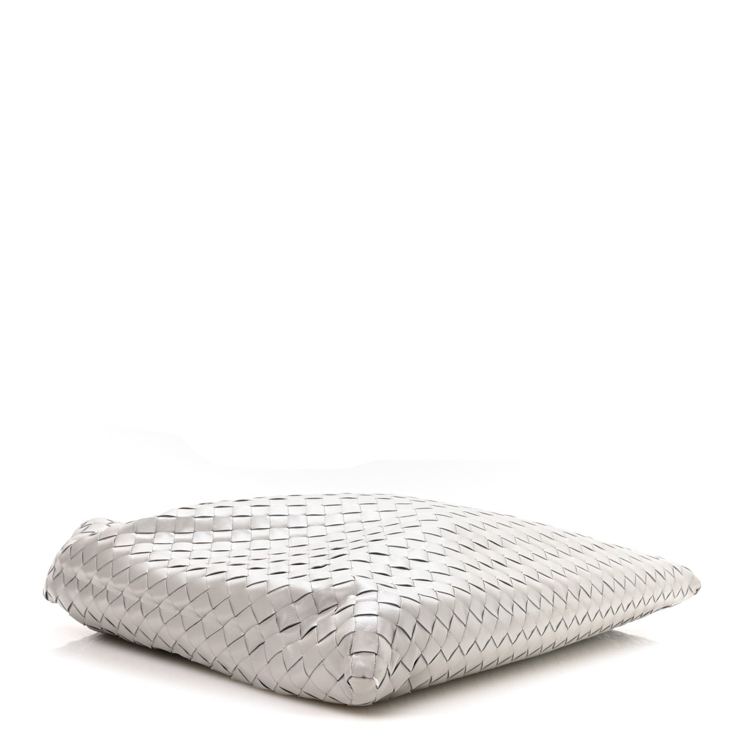 Bottega Veneta Calfskin Intrecciato Large Hop Sterling