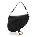 Dior Grained Calfskin Mini Saddle Bag Black
