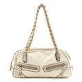 Gucci Goatskin Small Capri Bowler White Gold