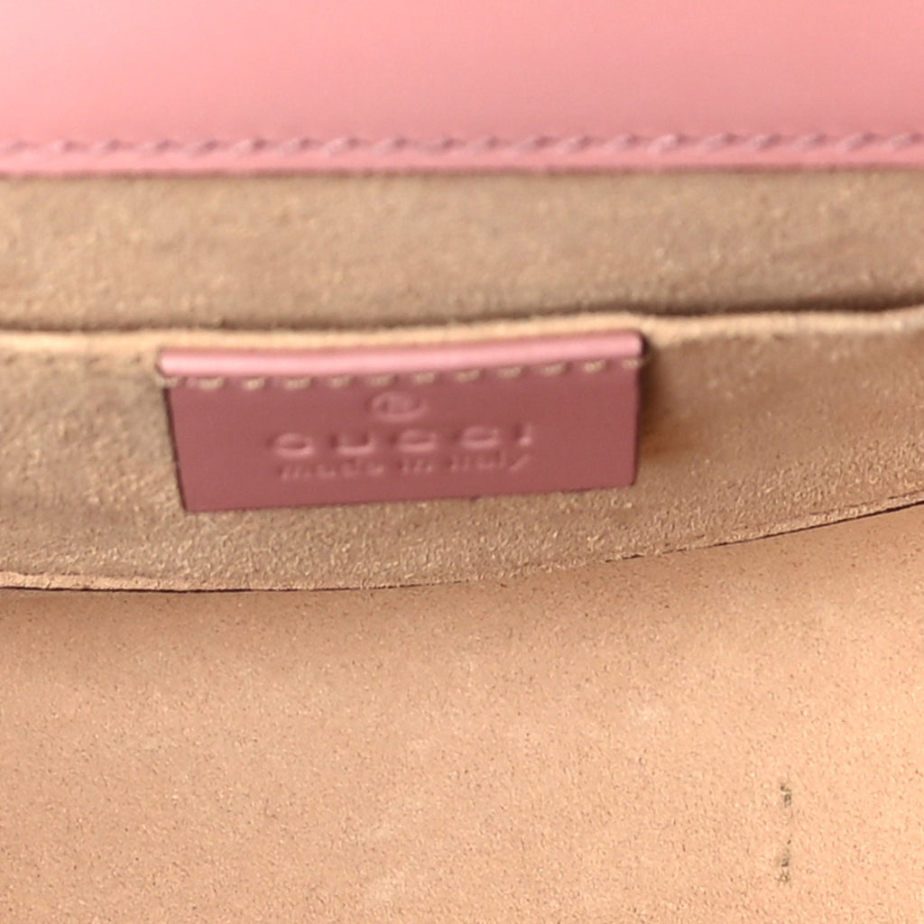 Guccissima Small Padlock Shoulder Bag Rose Baby Candy