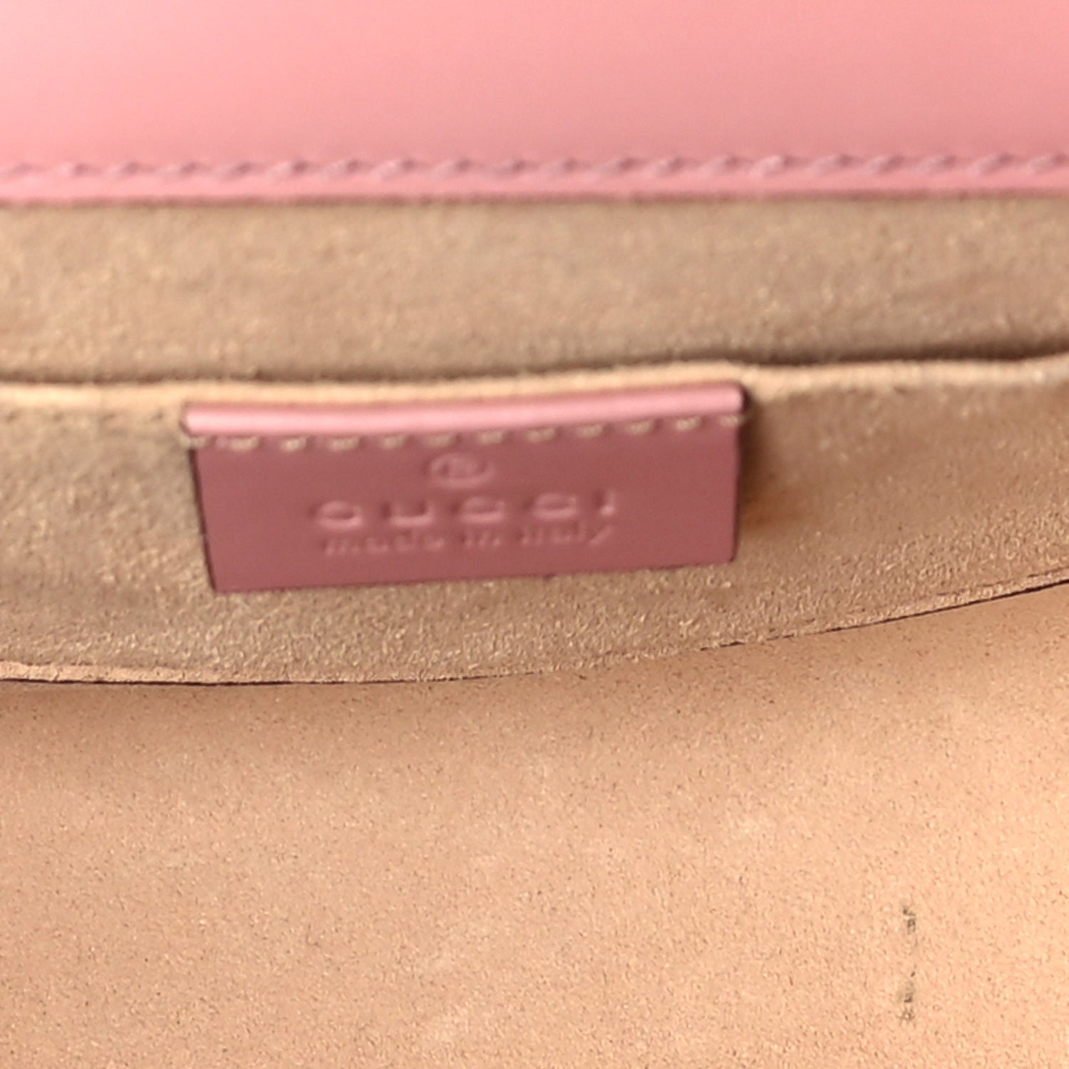 Guccissima Small Padlock Shoulder Bag Rose Baby Candy