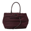 Prada Tessuto Nylon Bomber Tote Bordeaux front view
