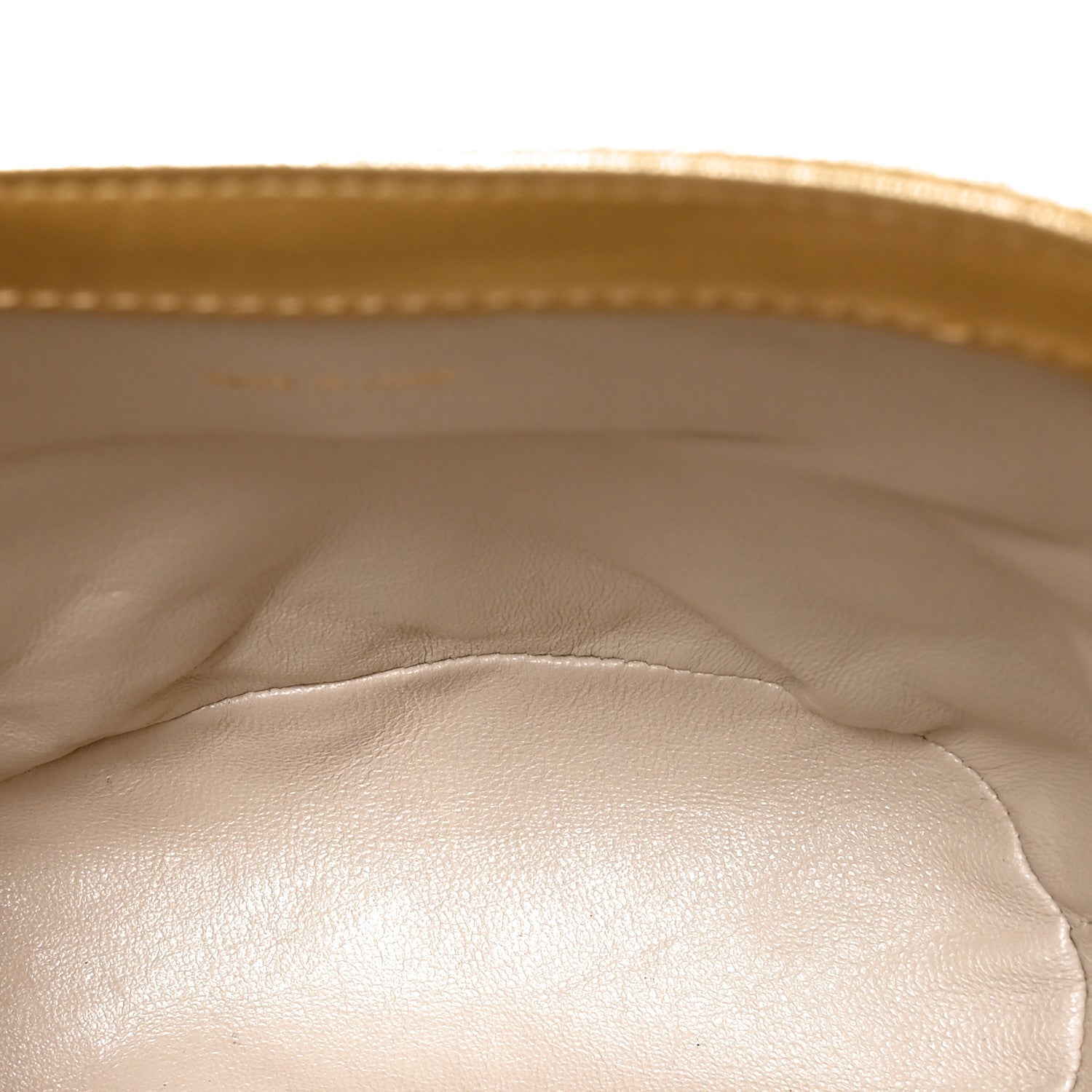 Chanel Metallic Lambskin Quilted Tassel Shoulder Bag Gold