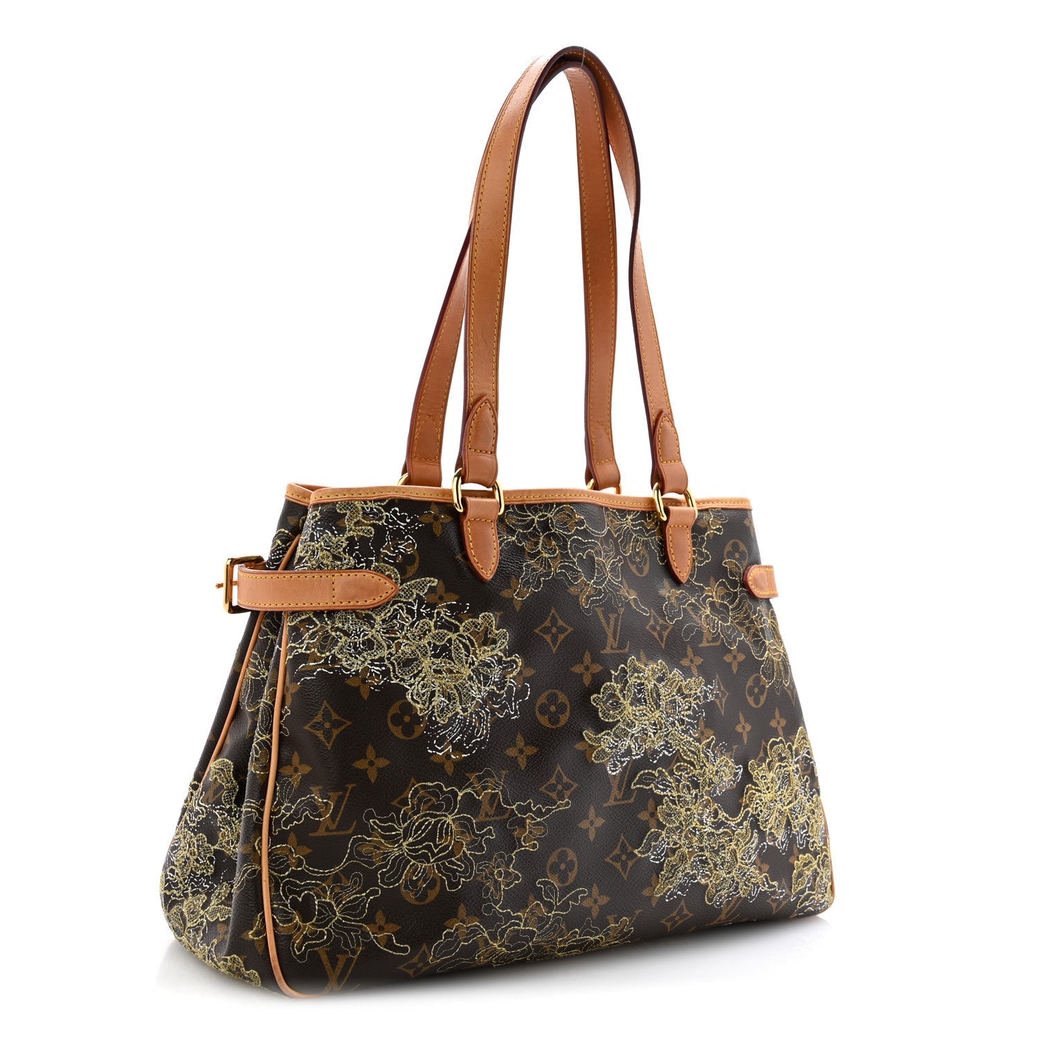 Louis Vuitton Monogram Dentelle Batignolles Horizontal Gold