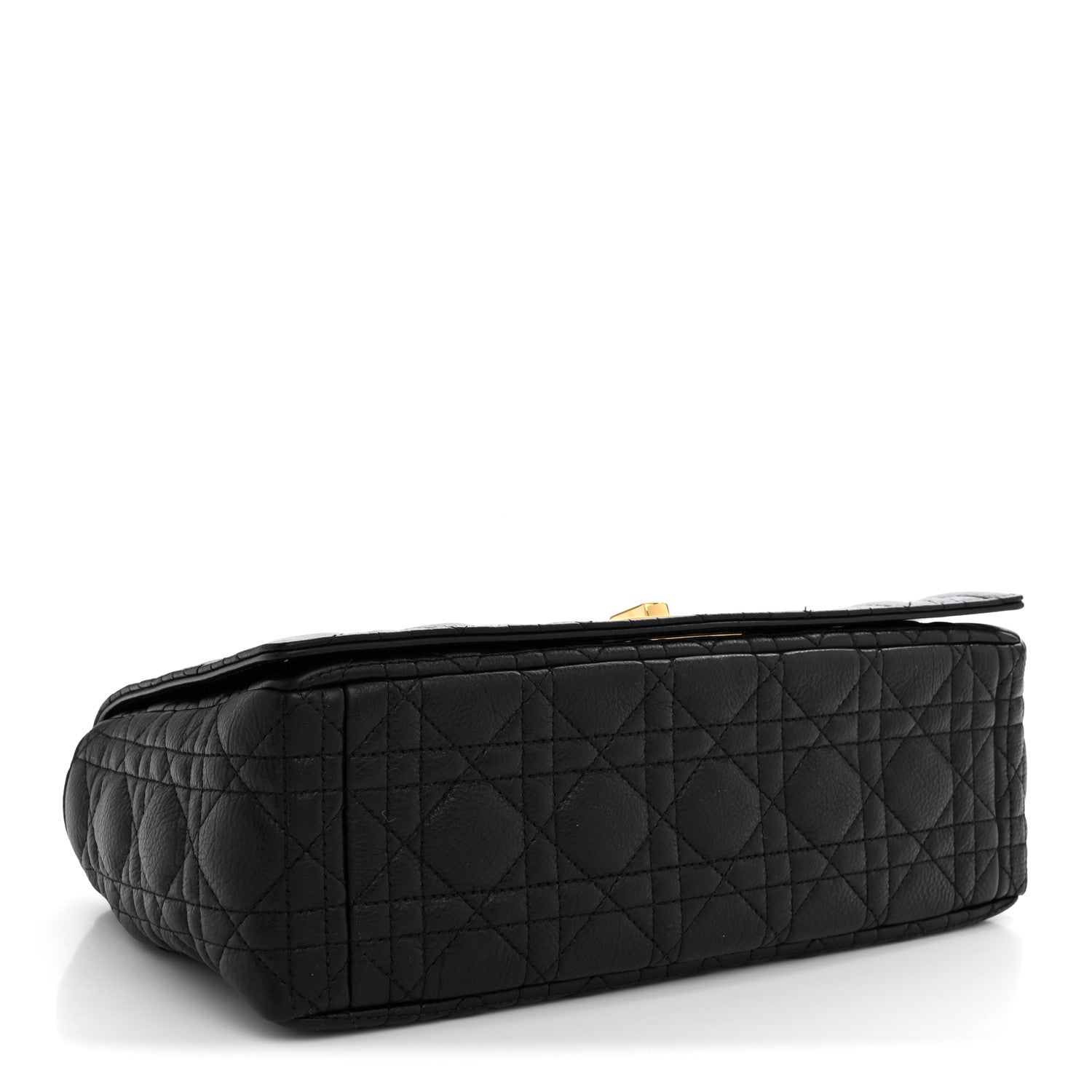 Dior Cannage Large Caro Bag Black detail view