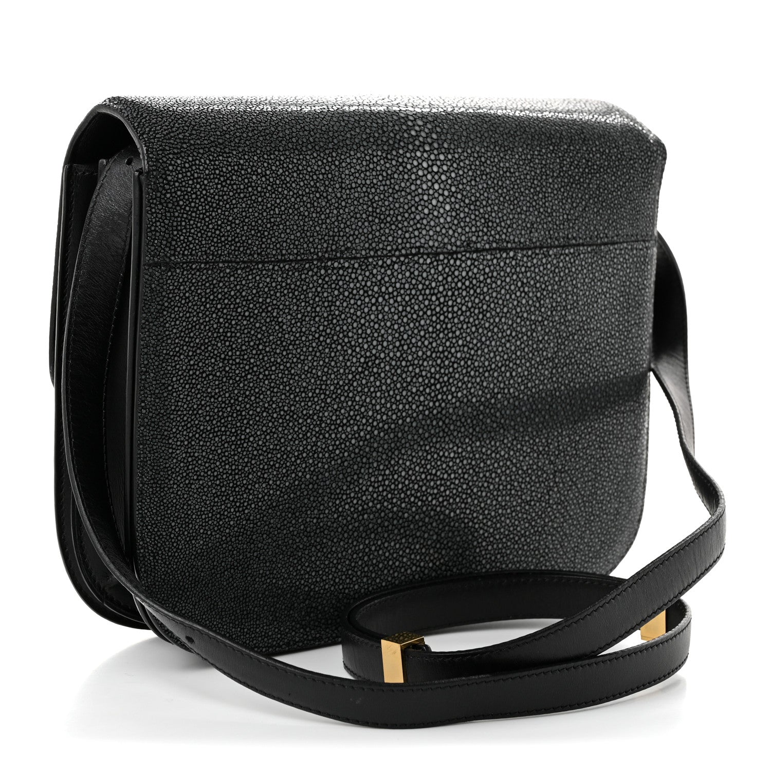 Celine Stingray Medium Classic Box Flap Bag Black