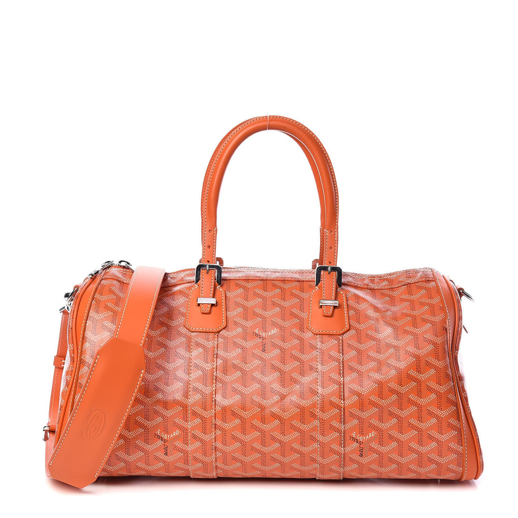 Goyard Croisiere 35 Orange - 3/4 front view