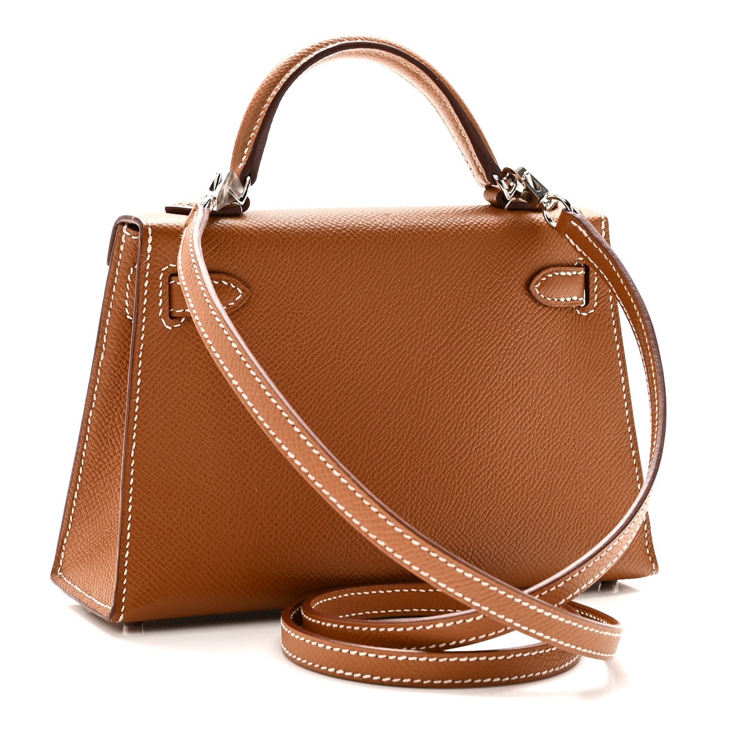 Hermes Epsom Mini Kelly Sellier 20 Gold side view