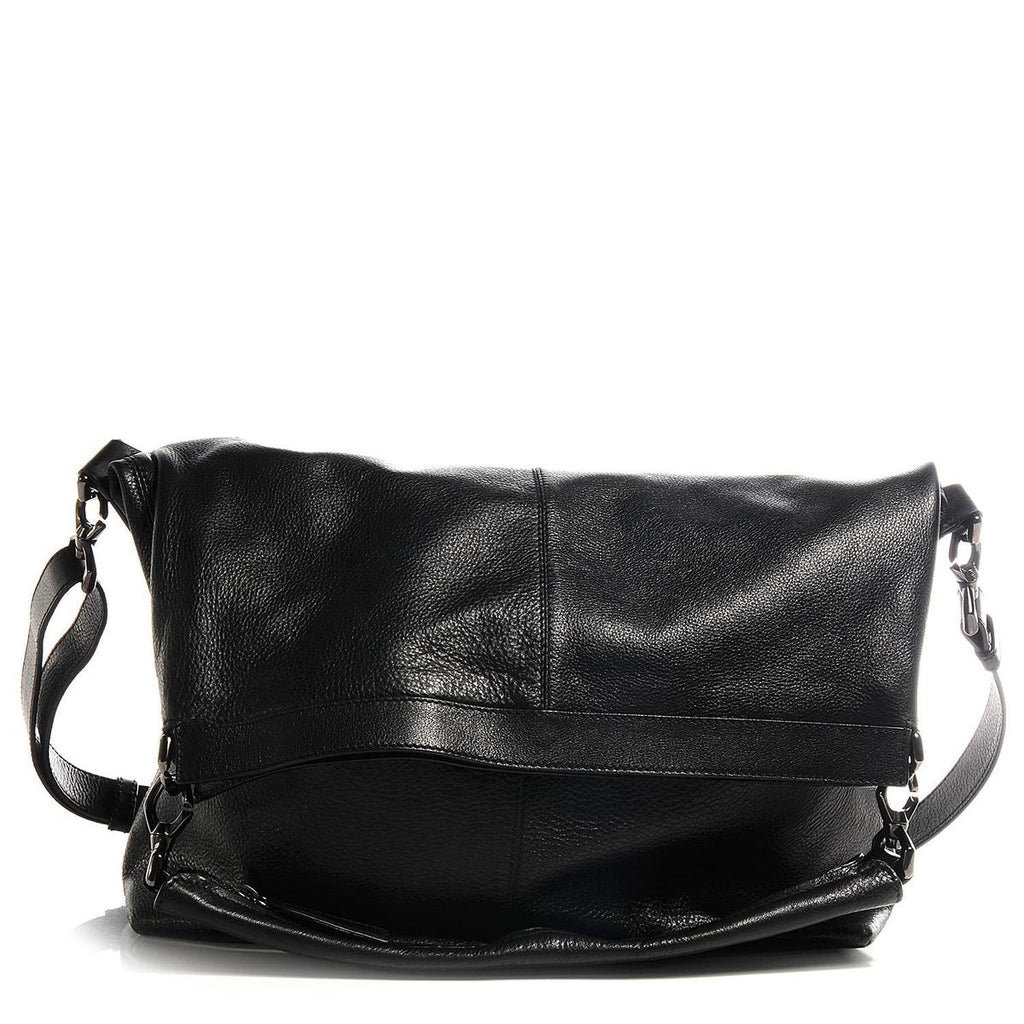 Givenchy Nightingale messenger bag black leather front view