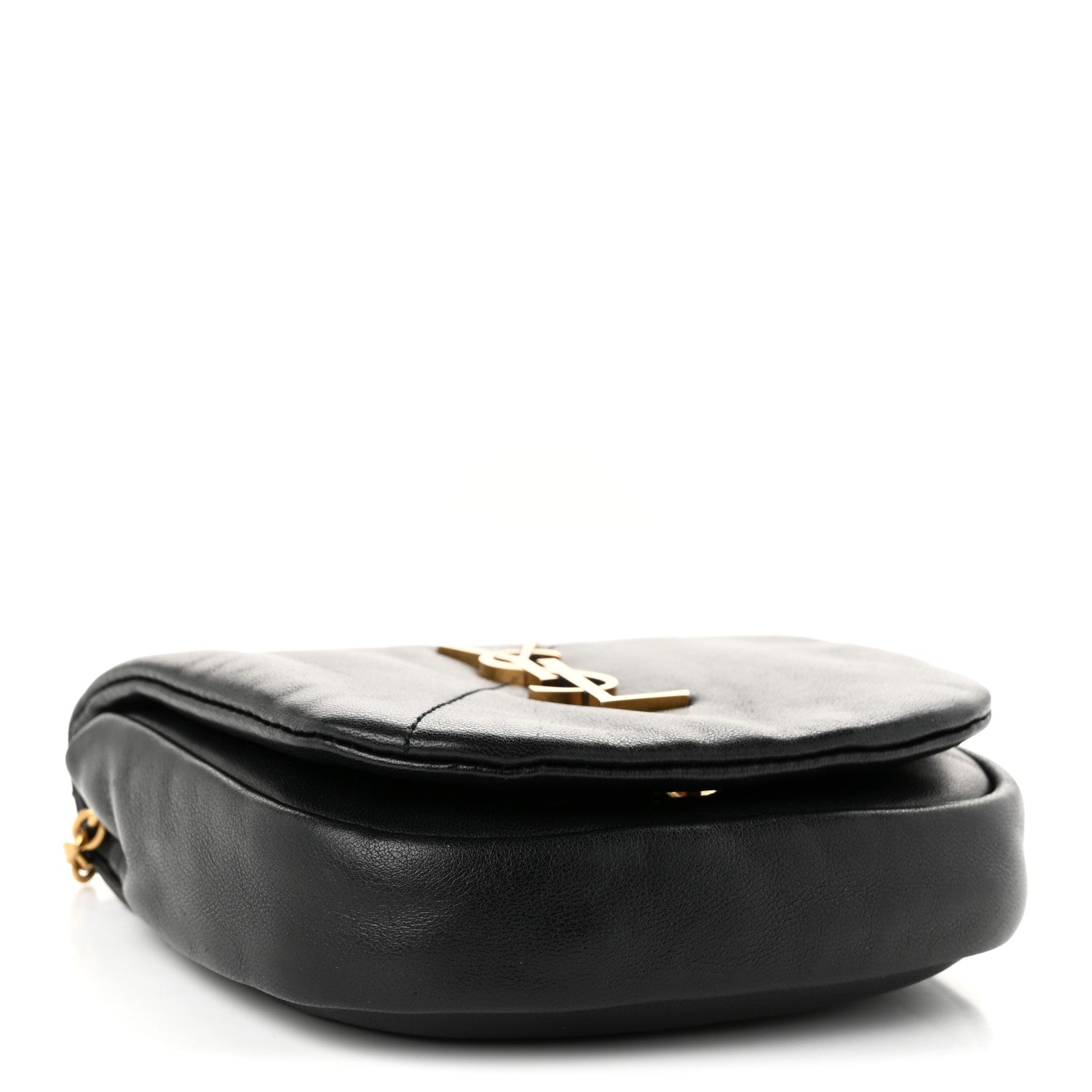 Saint Laurent Lambskin Patchwork Monogram Nano Jamie 4.3 Black