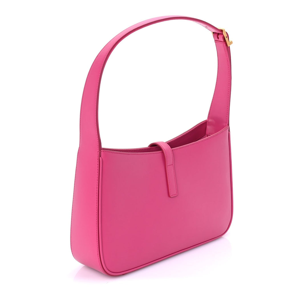 Saint Laurent Smooth Calfskin Le 5 A 7 Hobo Bubblegum
