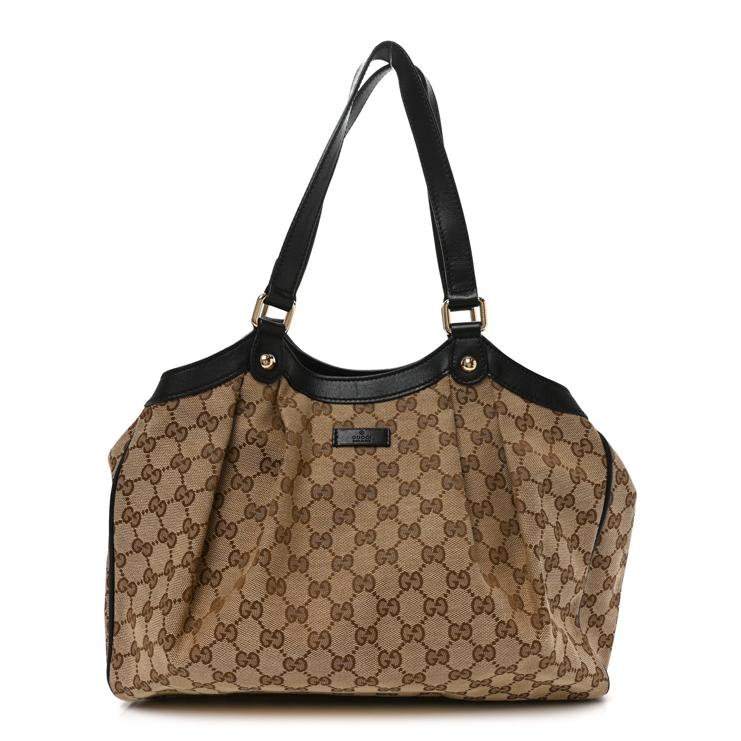 Gucci Monogram Shoulder Bag Dark Brown