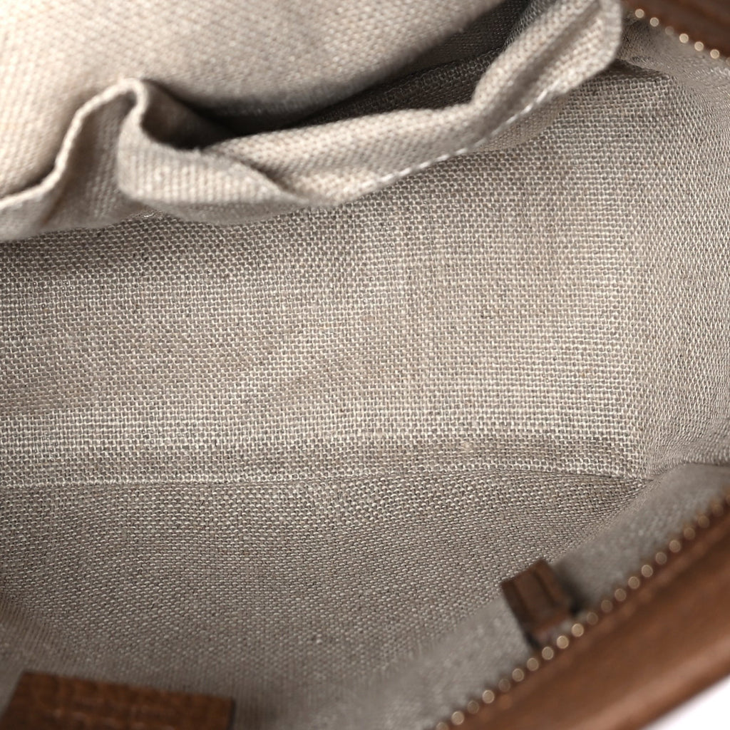 Gucci Monogram Small Bree Tote Beige Tabacco