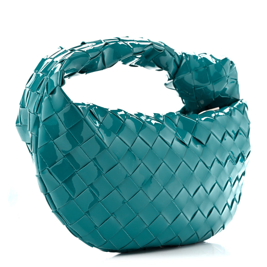 Bottega Veneta Patent Nappa Intrecciato Mini Jodie Blaster