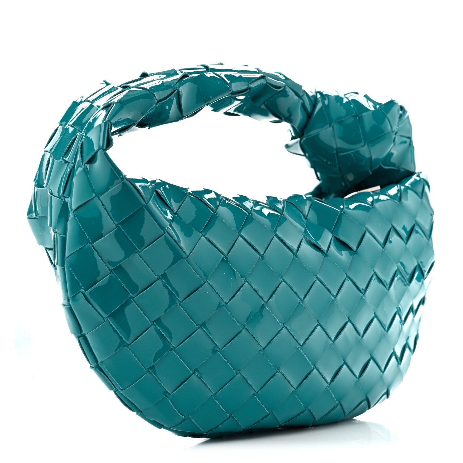 Bottega Veneta Patent Nappa Intrecciato Mini Jodie Blaster