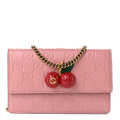 Gucci Guccissima Mini Cherry Chain Bag Rose
