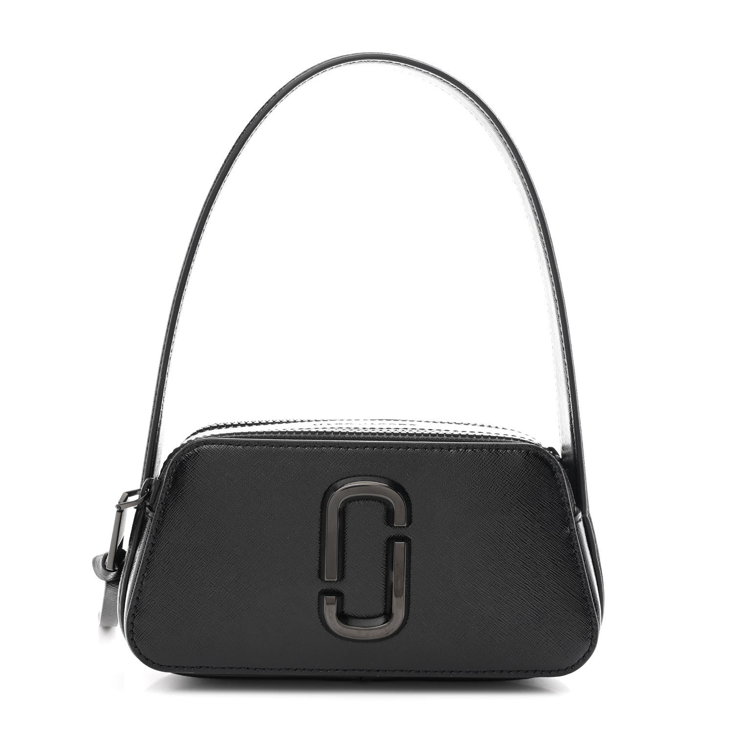 Saffiano Slingshot Shoulder Bag Black