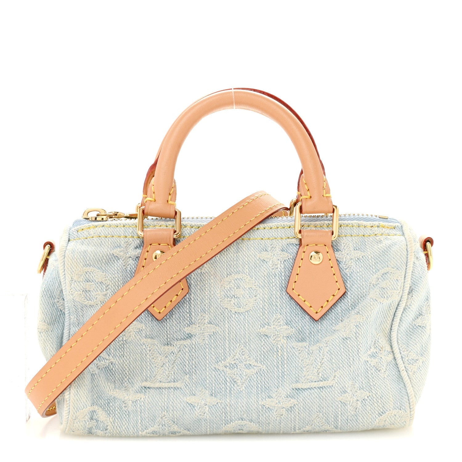 Louis Vuitton Monogram Denim Nano Speedy Sky Blue