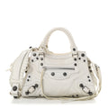 Balenciaga Agneau Arena Neo Cagole Handbag XS Optic White Optic White