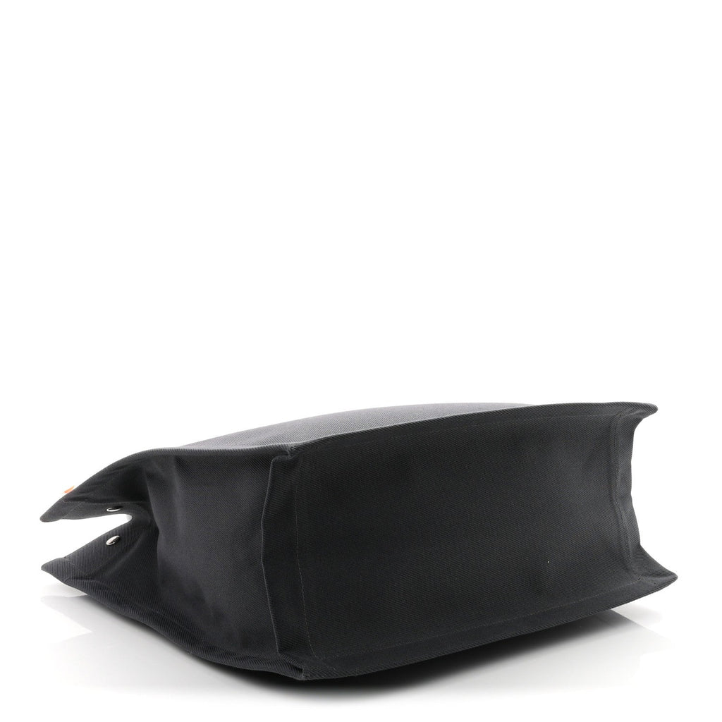 Saint Laurent Linen Calfskin Rive Gauche North South Tote Grey