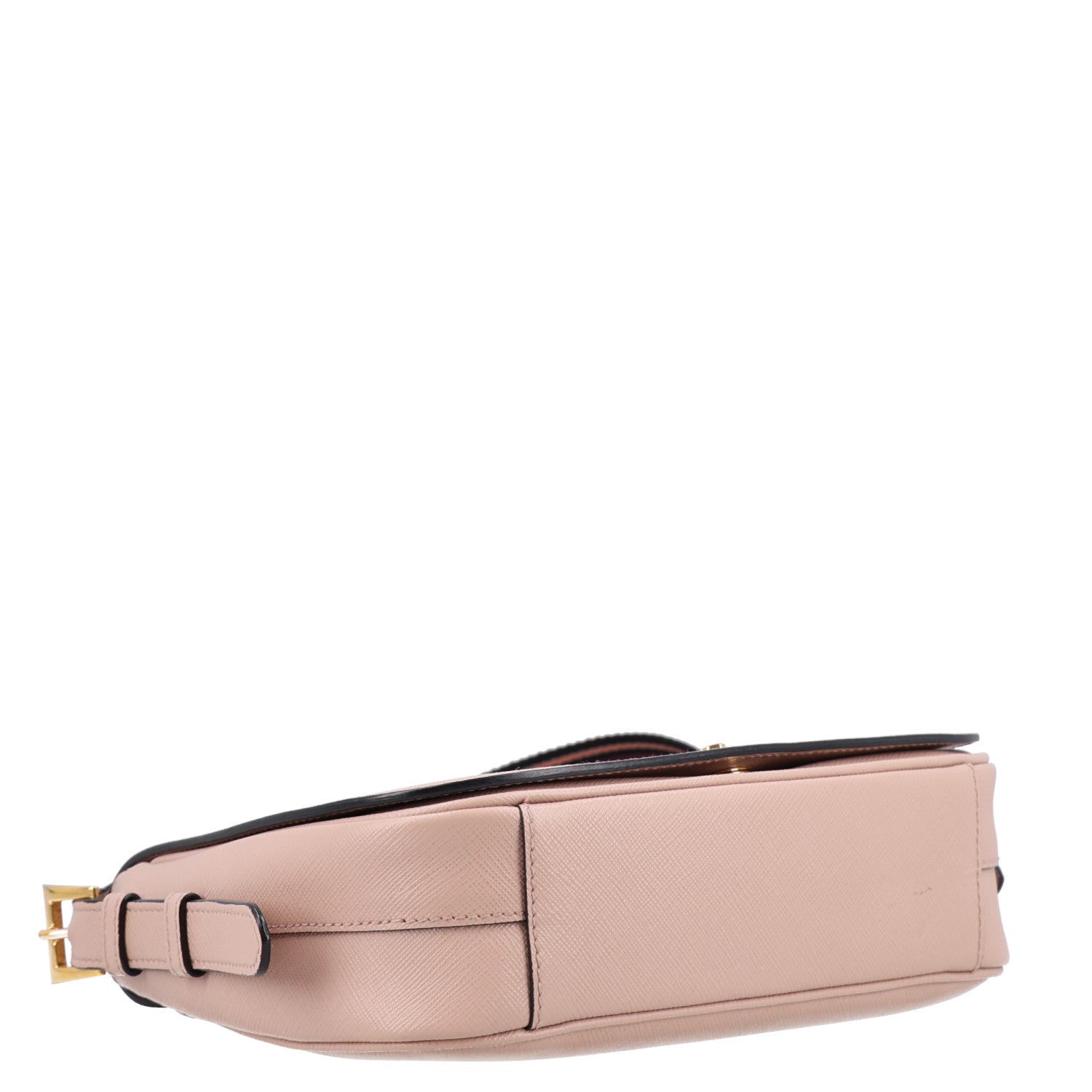Prada Saffiano Flap Crossbody Cammeo