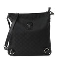 Gucci Nylon Monogram Abbey Messenger Bag Black