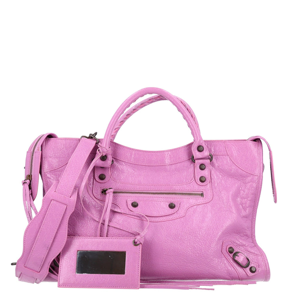Balenciaga Agneau Classic Hardware City Rose Berlingot