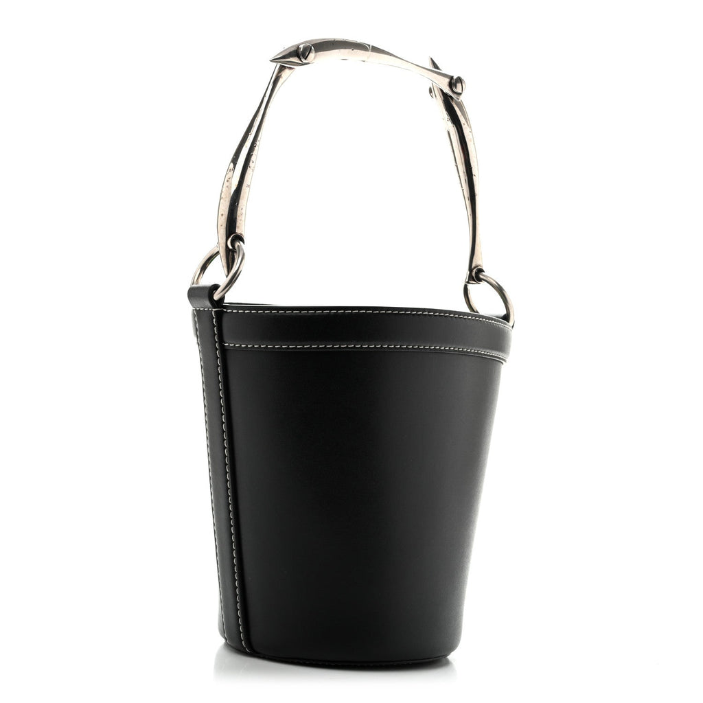 Bottega Veneta Calfskin Nappa Sardine Bucket Bag Black