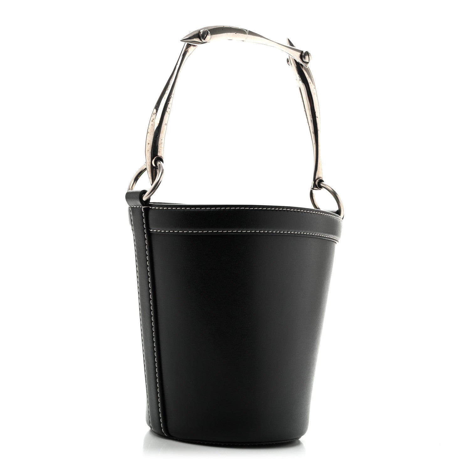 Bottega Veneta Calfskin Nappa Sardine Bucket Bag Black
