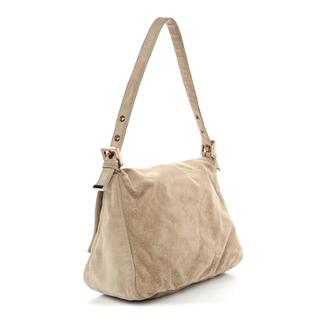 Fendi Suede Mama Baguette Beige side view