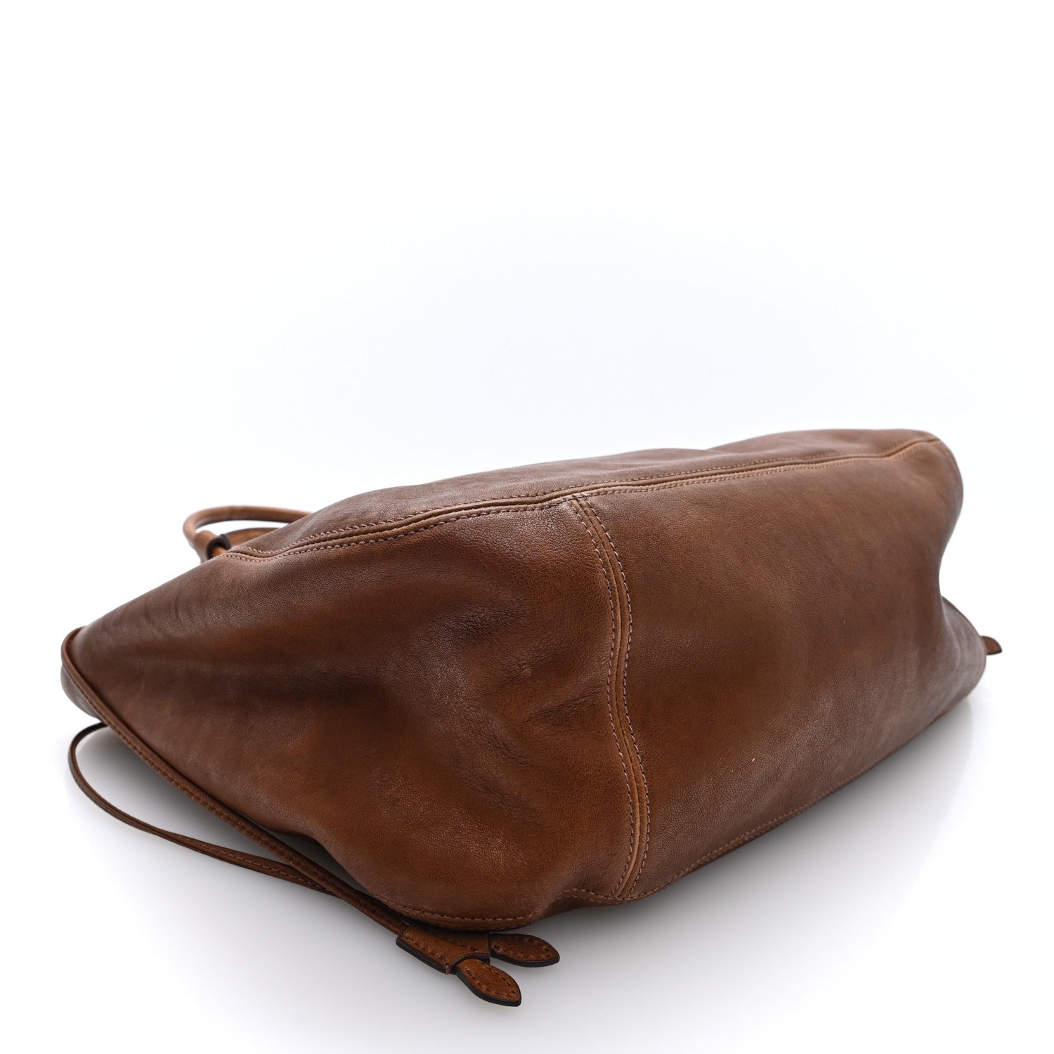 Miu Miu Nappa Ivy Shopping Bag Oak